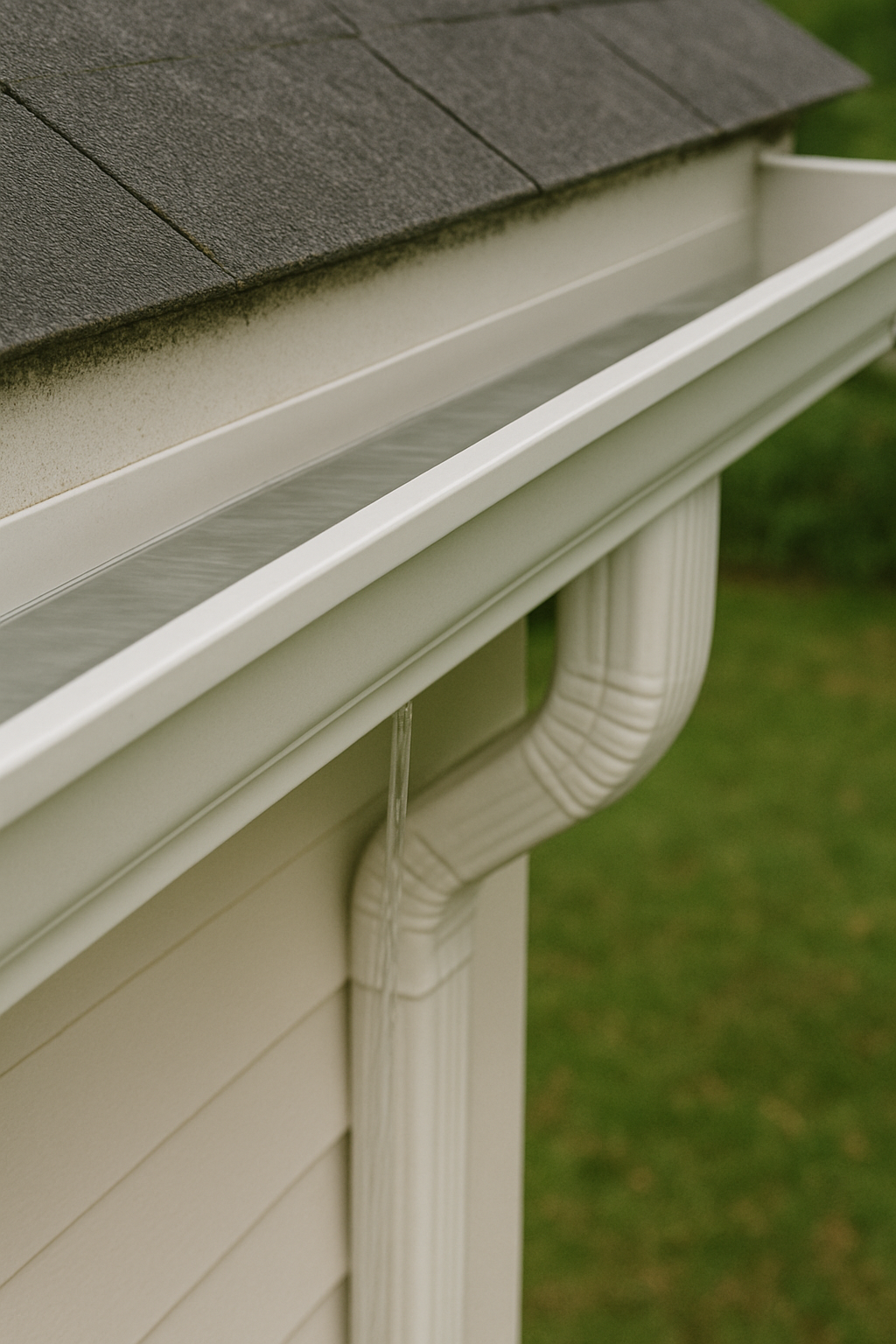 Clean gutter after professional service