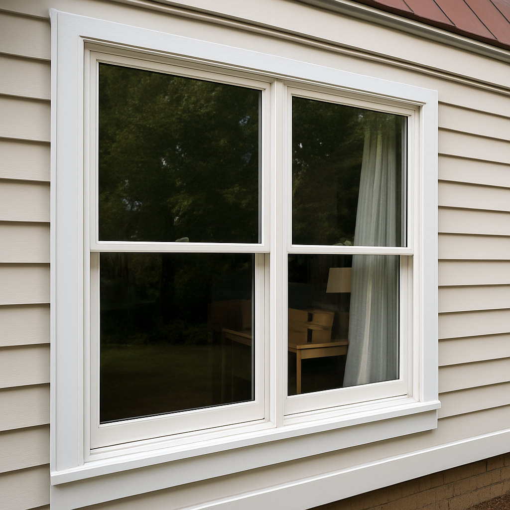 Sparkling clean window after service